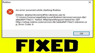 How to FIX Roblox - An Error Occurred While Starting Roblox Studio Error Windows 10/11/8/7