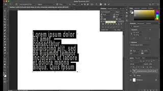 How to use the Photoshop Character & Paragraph Palette