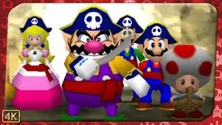 Mario Party 2 for N64 ⁴ᴷ Pirate Land (Wario gameplay)