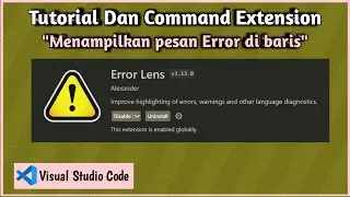 Extensi Error Lens || Tutorial & Command