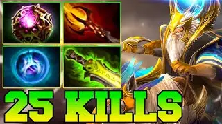 25 Kills KOTL !! Keeper OF The Light Dota 2 Guide Build Support Mid - KOTL Best Meta Carry 7.35