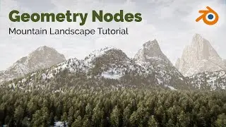 Procedural Mountain Landscape - Blender 3.1 Geometry Nodes Tutorial