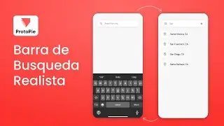 Creando una barra de búsqueda realista con Protopie!