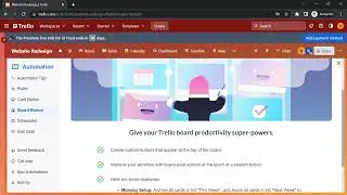 Creating an automation workflow on Trello
