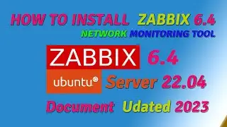 Full Tutorial Zabbix 6.4 Network Monitoring Tool Installation in  Ubuntu Server 22.04