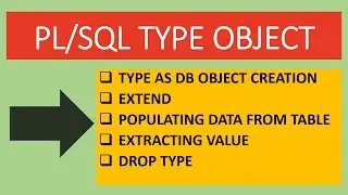 PL/SQL - How to create type as database object in oracle database