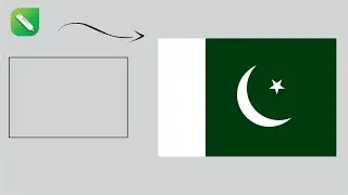 How To Make  Pakistani  Flag In Corel  Draw  || Very Easy || Awais Graphics