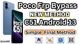 POCO C51 FRP BYPASS WITHOUT PC 2024 @national.mobile @YouTube