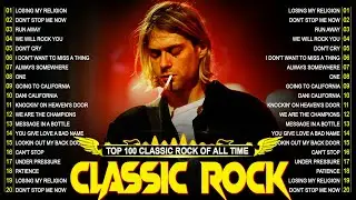 Best Classic Rock Songs Of 70s 80s 90s Collection - Nirvana, Queen, Aerosmith, Scorpions, RHCP