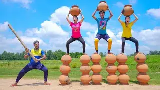 New Dhamaka Funny Game Funny Video 2024, Amazing Totally Funny Video 2024 By Fun Tv 24