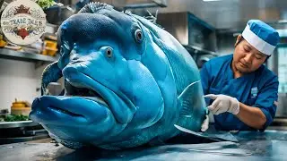 How Japanese Chef Cutting & Cooking Humphead Wrasse Sashimi Worth $20,000 | Explore Japanese Food