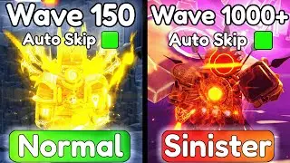 NORMAL VS SINISTER TITAN CLOCKMAN! (Endless Mode)