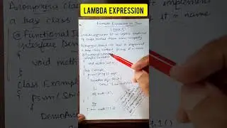 Lambda Expression in Java #javalanguage