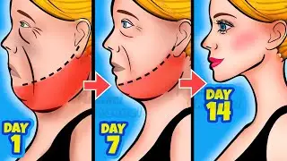 10mins!! Reduce Double Chin and Get A Slim Jawline with Face Lift Exercises