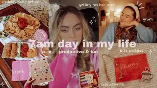 7AM PRODUCTIVE & FUN DAY IN MY LIFE VLOG *like we are on facetime* 💌 grwm, target haul, & bffs bday