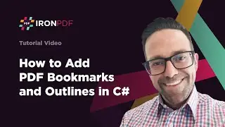 How to Add PDF Bookmarks and Outlines in C# Using IronPDF