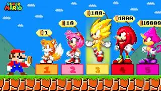 Super Mario Bros. but Mario Can Buy All Characters in Sonic Mania