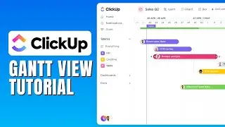 Clickup Gantt Tutorial  - How To Use Gantt In Clickup For Beginners