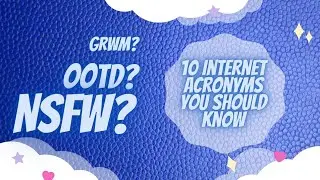 Internet Acronyms | Internet Slang Words| Online Abbreviations| Online Slang terms