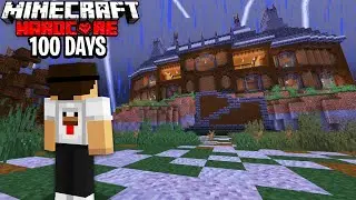 I Survived 100 Days in Minecraft Hardcore TRAPPED in a HAUNTED MANSION