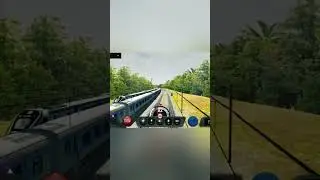 🤯 Dangerous Race Gatimaan Vs Vande Bharat Express On ITS || Indian Train Simulator | #shorts