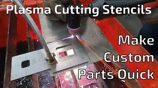 Plasma Cutting with Templates - Square, Rocker switch, Circle Stencils