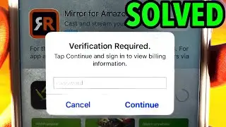 How To FIX Verification Required App Store problem on iPhone/iPad [100% SUCCESS] [ONLY WORKING WAY]