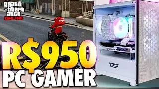 MEU NOVO PC GAMER BARATO DE R$950 PRONTO PRA JOGOS RODA GTA V RP, GOW 4, DAYS GONE, FORTNITE E MAIS