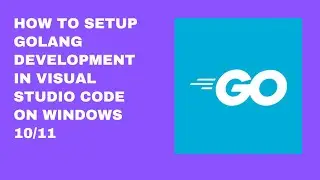 How to setup golang project in vscode in visual studio on Windows 10/11 @RockingSupport