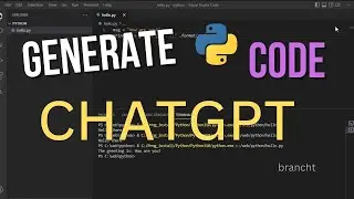 Generate Python Code with ChatGPT | #17