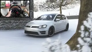 Forza Horizon 4 Realistic Driving - Volkswagen Golf R | Logitech g29 gameplay