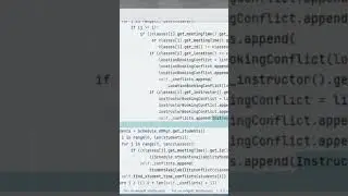 Handle Conflicting Meeting Times Functionality in Class Scheduling