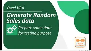 Excel Generate Random Sales Data