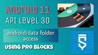 access android/data in android 11 in sketchware || Permission for any custom  target folder