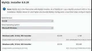 install mysql community server 8.0.39