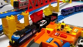 JR Train [Plarail] Tomica Transport Train & ANA Plane, Red Bridge, Big Shinkansen Base, Mixed Course