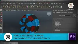 Hologram Effect in After Effects | Apply material in Maya |Lesson 8/14|Tamil Tutorial