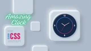 Animated Working Analog Clock using Html CSS & JavaScript