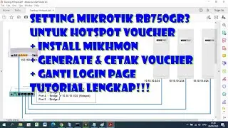 Cara Setting Mikrotik RB750 untuk Hotspot Voucher + Install Mikhmon