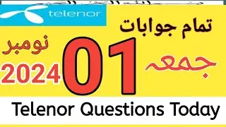 1 November Telenor questions / My Telenor Today Questions / Telenor today questions