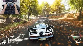 McLaren Senna - Forza Horizon 4 | Logitech g29 gameplay
