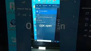 How to open on screen kryboard