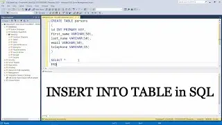 How to INSERT INTO table in SQL