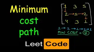 Minimum path sum | Min cost Path | Dynamic programming | Leetcode #64