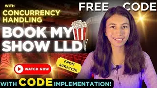 BookMyShow Low level design with code & Concurrency | Movie Ticket Booking System Design #lld #easy