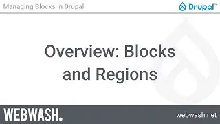 Managing Blocks in Drupal, 1.1: Overview: Blocks and Regions