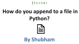 How do you append to a file in Python?