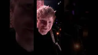 Ed Sheeran performing on Tiktok live