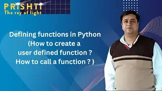 Defining functions in Python By Harish Khyani Sir