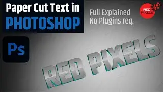 3D Paper Cut Text Effect in Photoshop || Photoshop Text Effects || Adobe Photoshop CC 2023